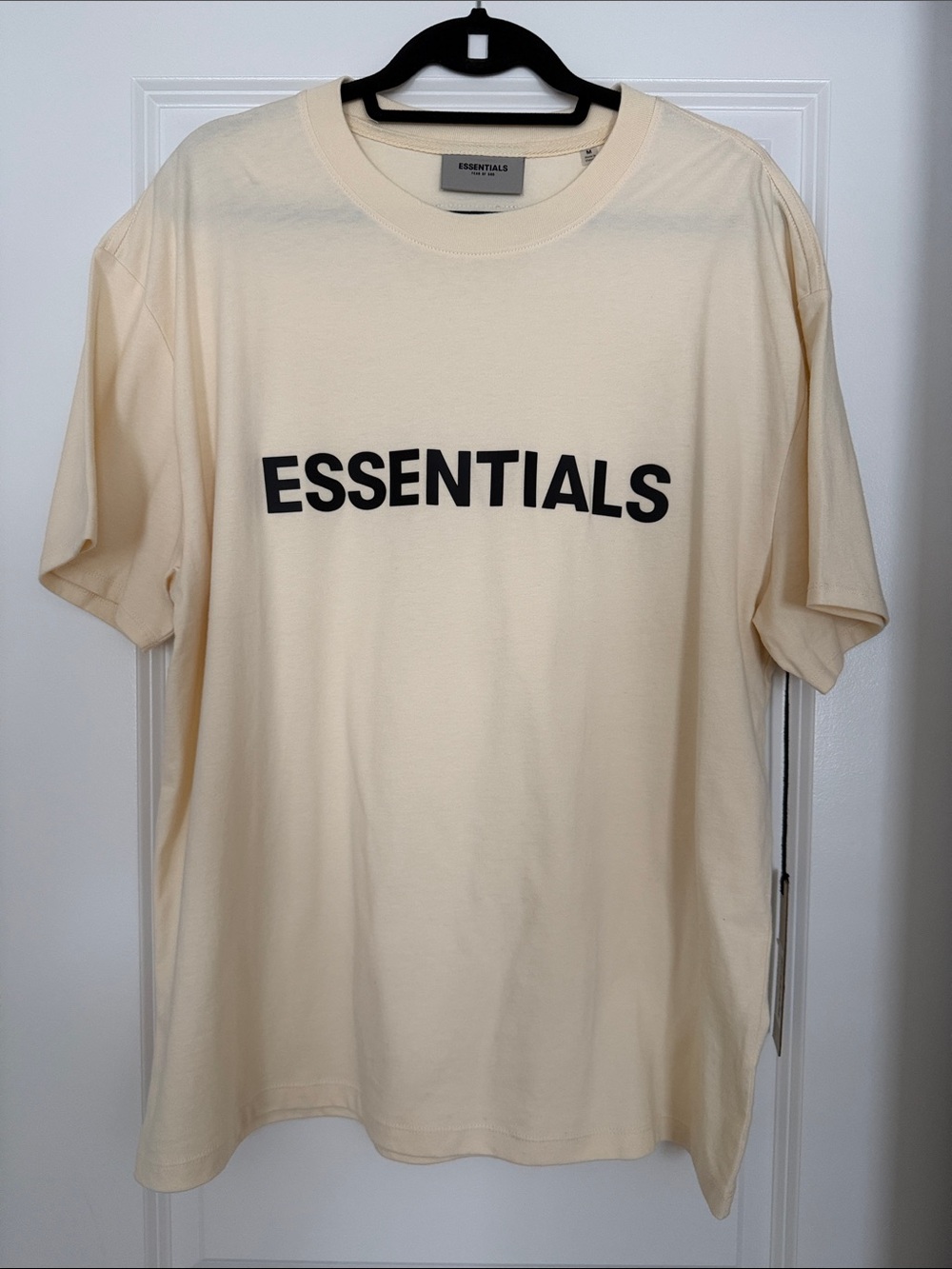Fear of God ESSENTIALS Men's Cream Short Sleeve Tee